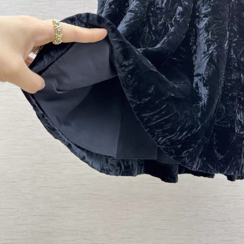 🚩steak authentic Miu Miu Black Velvet Dress - Picture 6 of 10